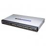 Коммутатор Linksys Ethernet 24port-10/100Mbps 4port-1000Mbps 2port-1000Mbps/SFP Smart 2-го уровня 19" 1U(SRW224G4-EU)