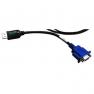Кабель HP Front Video Adapter Kit D-Sub To DP (Display Port) 22cm/0,22m For DL360e Gen8(655915-B21)