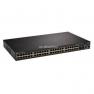 Коммутатор Dell Ethernet 48port-10/100Mbps 2x1000BASE-T 2xSFP PoE Smart 2-го уровня 19" 1U(PowerConnect 3548P)