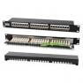 Патч-Панель Hyperline 24xRJ45 Dual IDC With Cable Organiser 1U 19"(PP2-19-24-8P8C-C6-110)